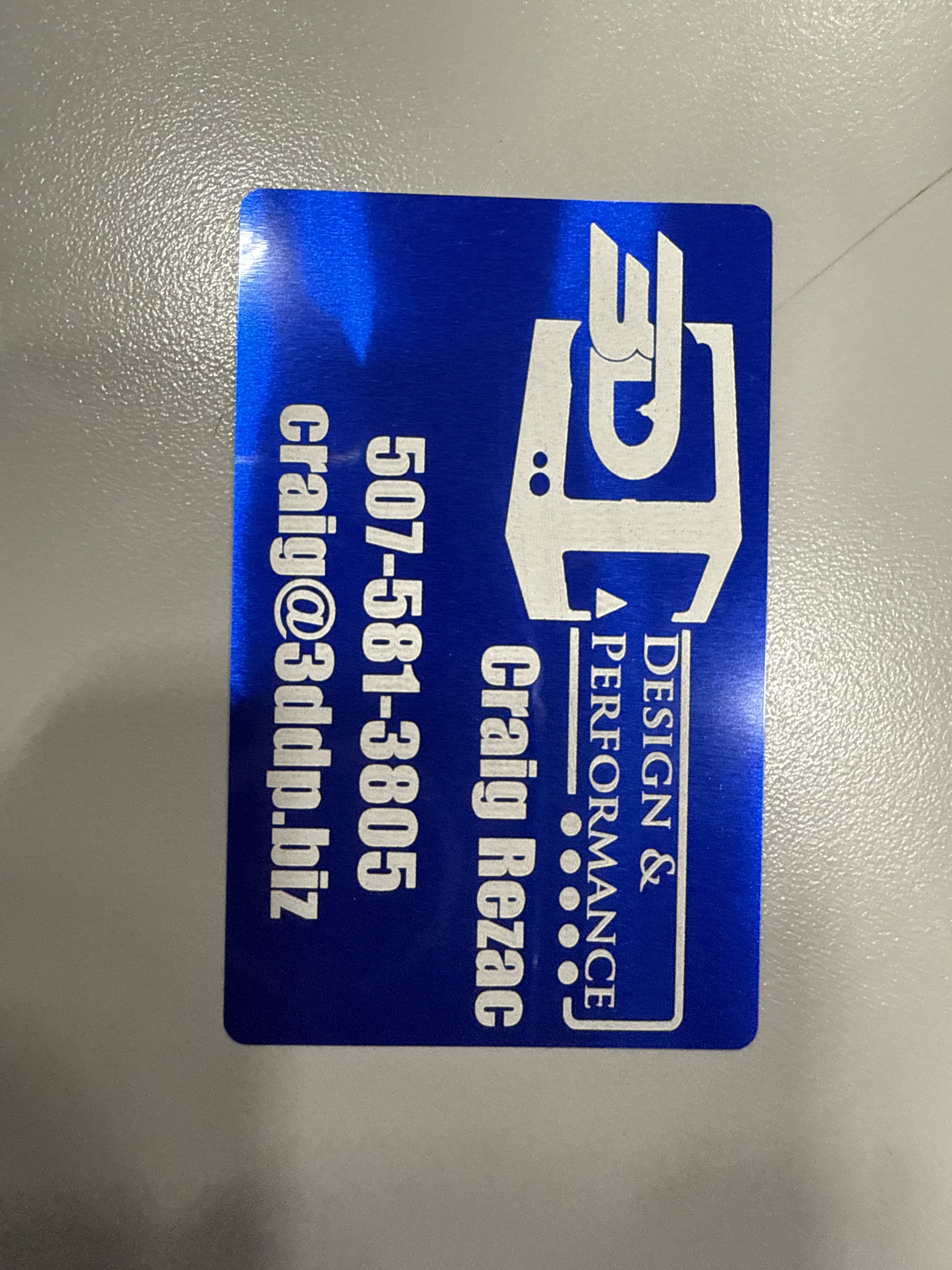 3D Design & Performance Business Card